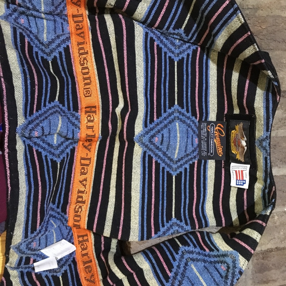 Vintage like new HARLEY DAVIDSON fitted vest small - Picture 6 of 7